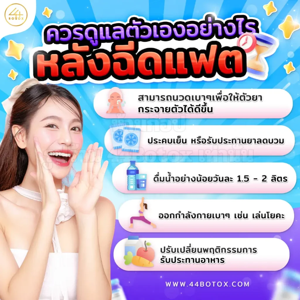 ข้อปฏิบัติหลังฉีดแฟต