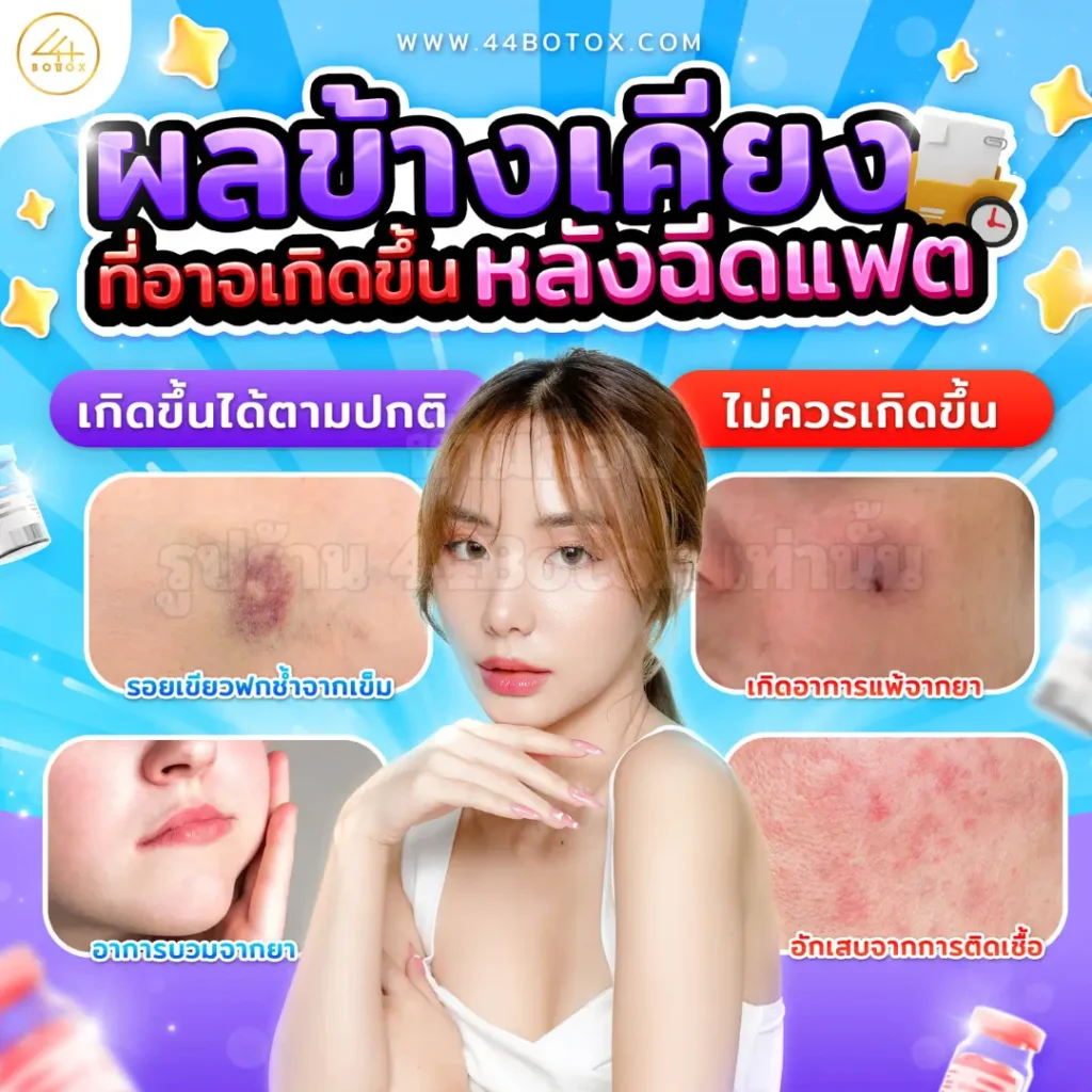 หลังฉีดแฟต