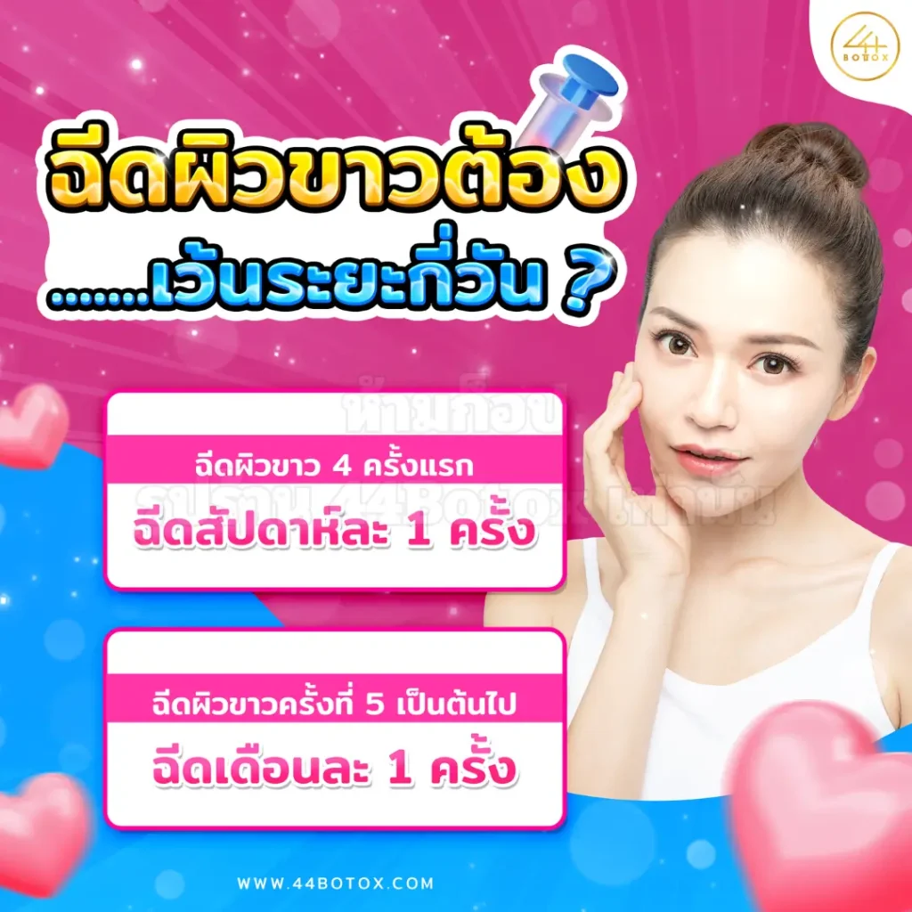 ฉีดผิวขาว กี่ครั้งเห็นผล